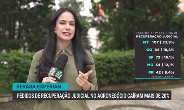 Pedidos de recuperação judicial no agronegócio caem 20% no 2º trimestre de 2026